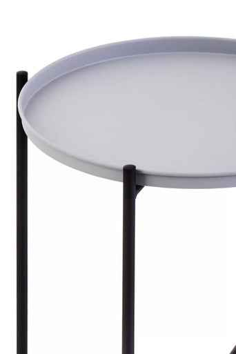 Trosa Side Table With Round Grey Top