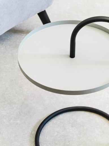 Trosa Grey And Black Hanging Top Side Table