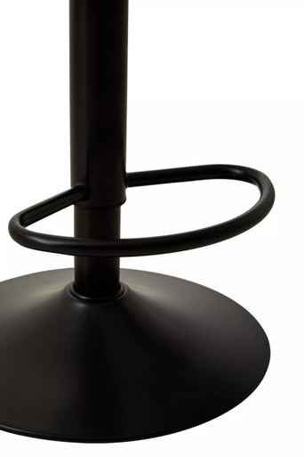 Baina Clear Acrylic Seat Bar Stool With Black Base