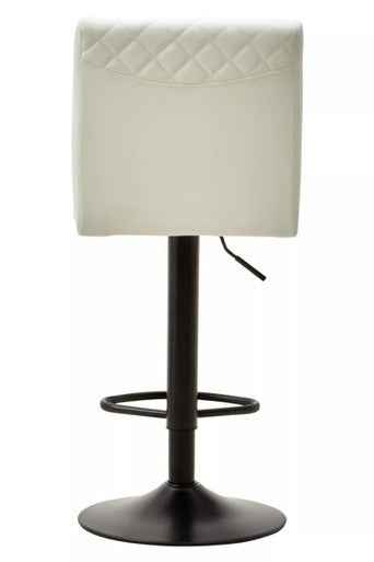 Baina High Back White Leather Effect Bar Chair