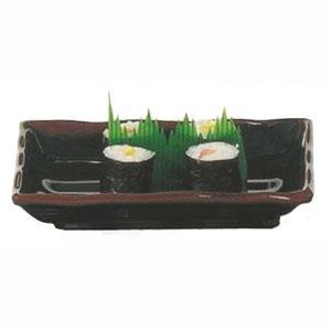 Tenmoku Rectangular Melamine Wave Plate 13 1/2" x 9 1/8" - Dozen