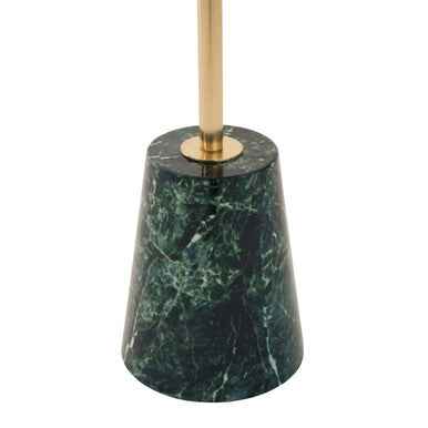 Avola Gold Side Table With Green Marble Effect Base