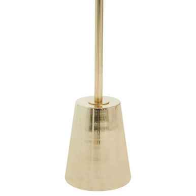 Avola Black Marble Effect Top Gold Base Side Table