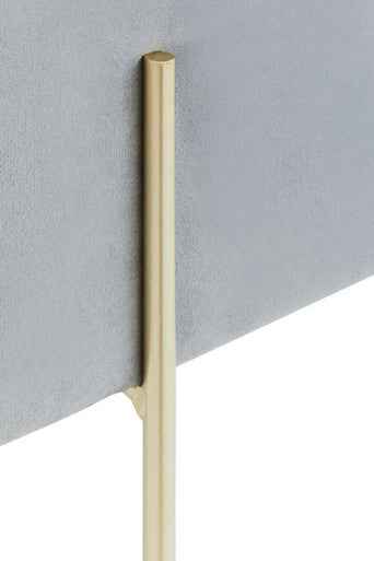 Hayes SquareÃ‚Â Grey Velvet Stool