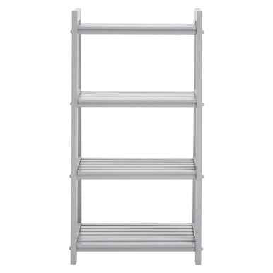 Chester Wood Four Tier Grey Shelf Unit