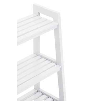 Chester Wood Four Tier White Shelf Unit