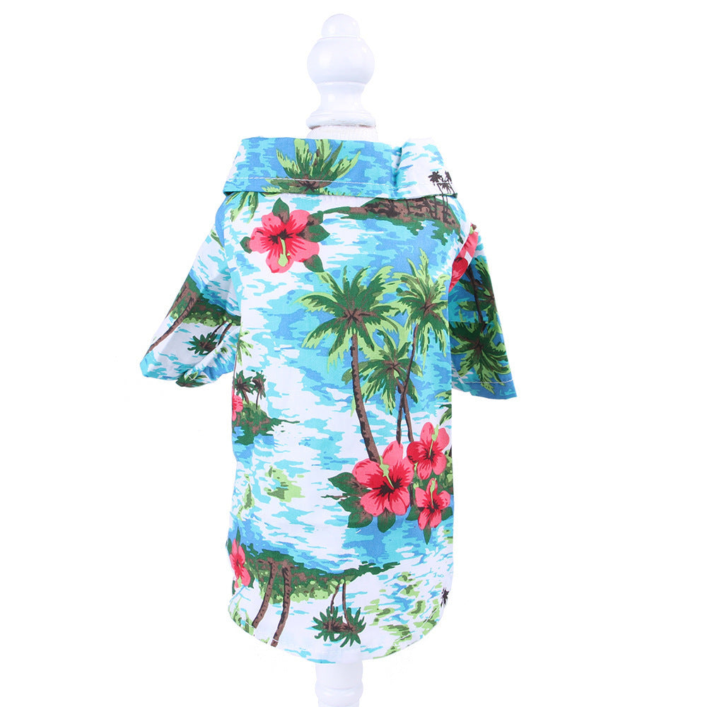 Hawaiian Printed Shirt Small and Medium Teddy Shiba Inu