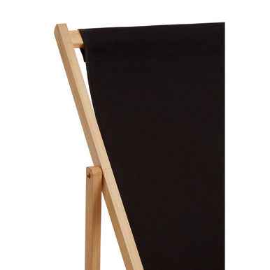 Beauport Black Deck Chair