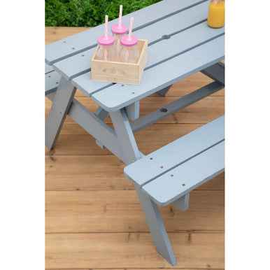 Brighton Grey Finish Wood Kids Picnic Bench