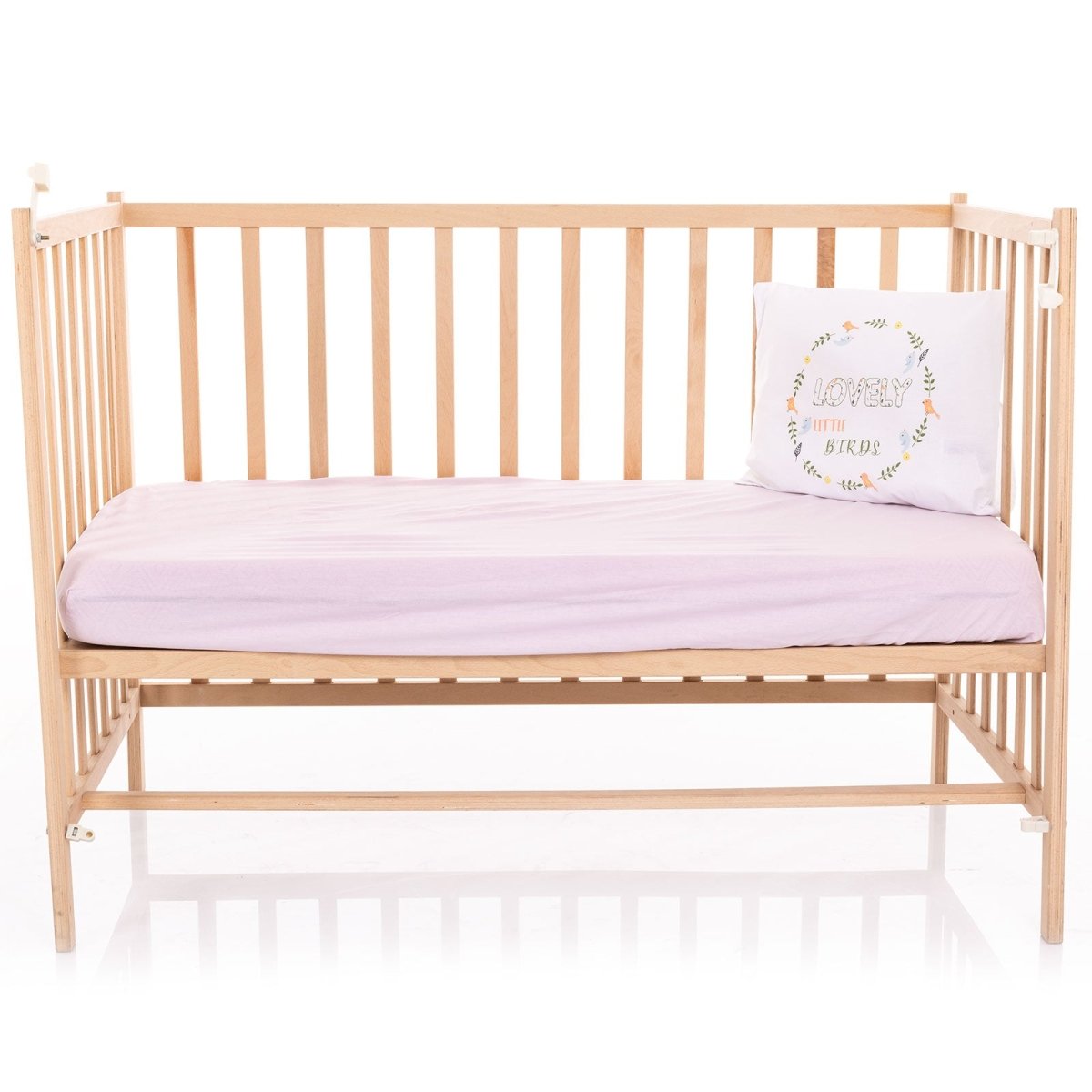 Little Dreams Little Bird Print Cot Sheet Set (70 x 120 cm)