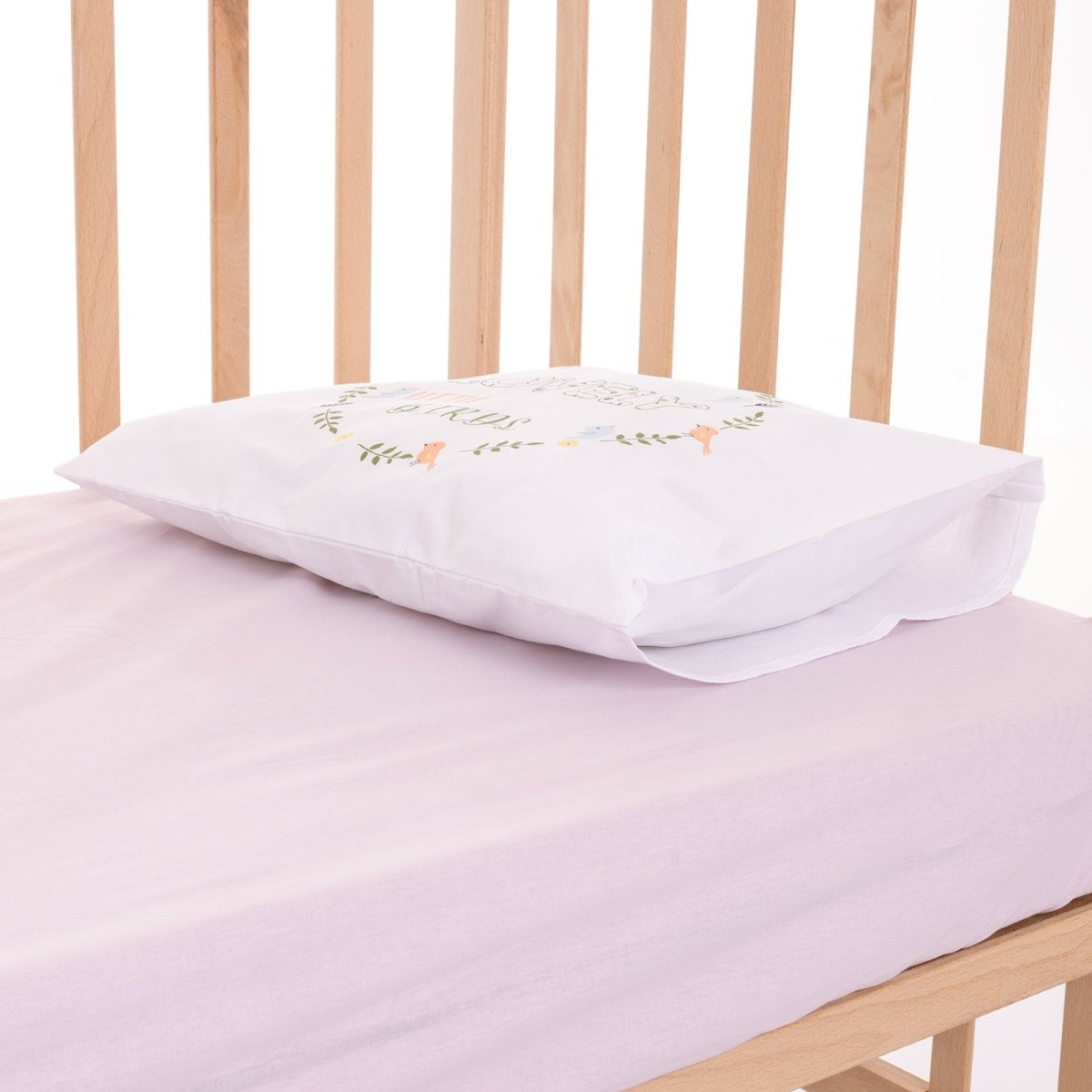 Little Dreams Little Bird Print Cot Sheet Set (70 x 120 cm)