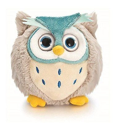10 cm médaillon rond en peluche en peluche Chouette Volume Big Eyes Comprend Sac