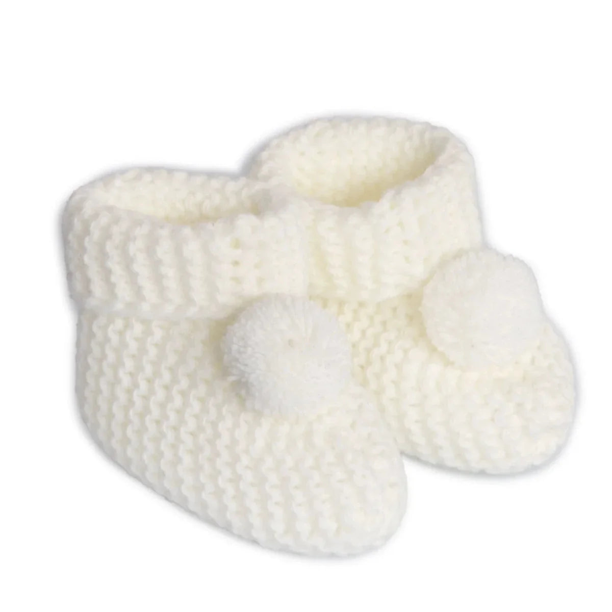 HelloBaby Pom Pom Baby Booties (One Size)