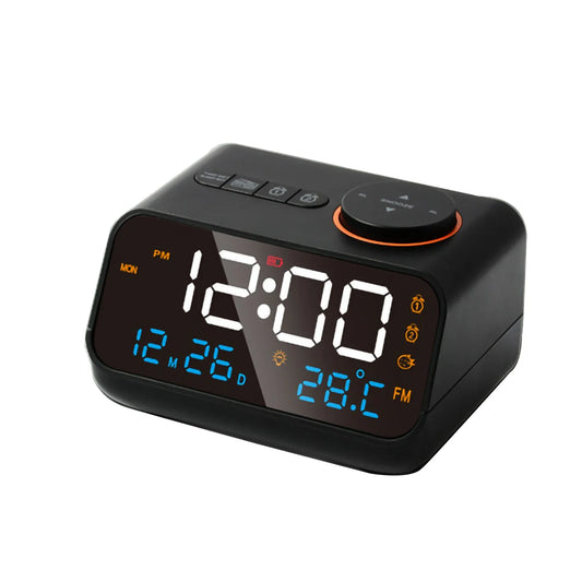 Multi-function LED music alarm FM radio alarm clock