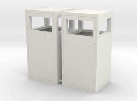 1:24th scale trash bins