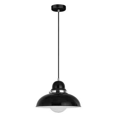 Jasper Black and Chrome Pendant Light