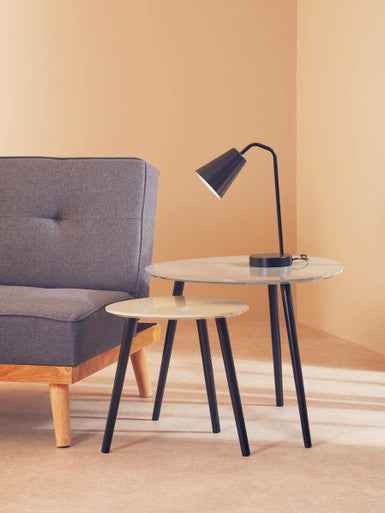 Shaina Black Metal Modern Desk Lamp