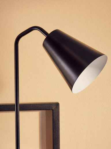 Shaina Black Metal Modern Desk Lamp