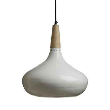 Stockholm White Curved Pendant Light