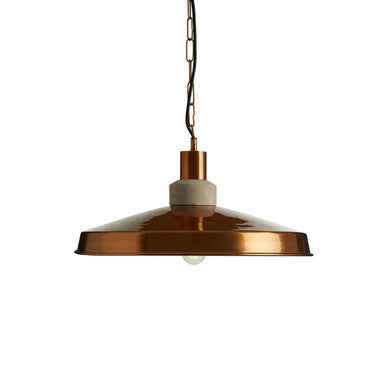 Stockholm Copper Finish and Aluminium Pendant Light