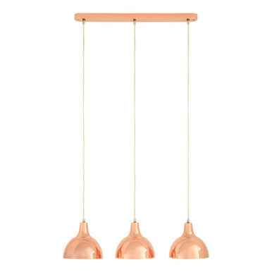 Jasper 3 Pendant Light with Copper Finish
