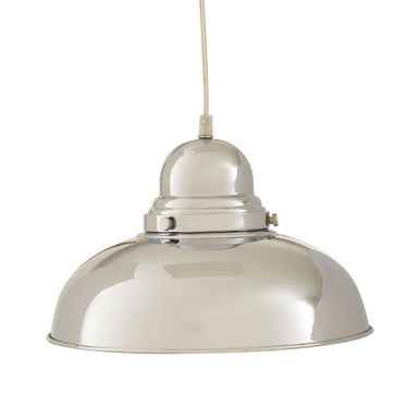Jasper Chrome Finish Bowl Shaped Pendant Light