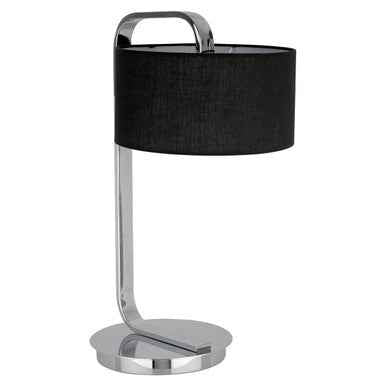 Leyna Black and Chrome Table Lamp