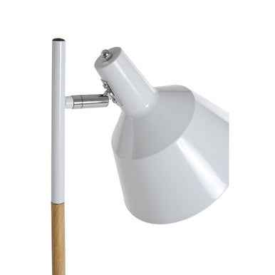 Bryant White Wood And Metal Floor Lamp