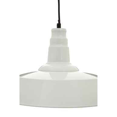 Brant White Metal Pendant Light