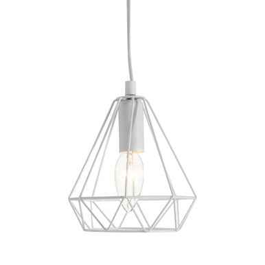 Beli White Metal Wire Pendant Light