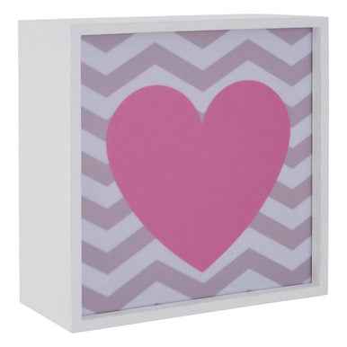 Pink Heart LED Light Box