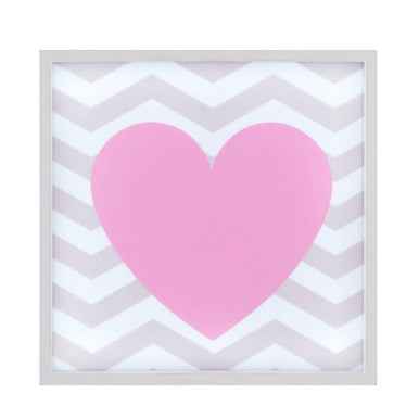 Pink Heart LED Light Box