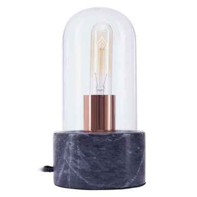 Lamonte Bell Lamp with Black Marble Base