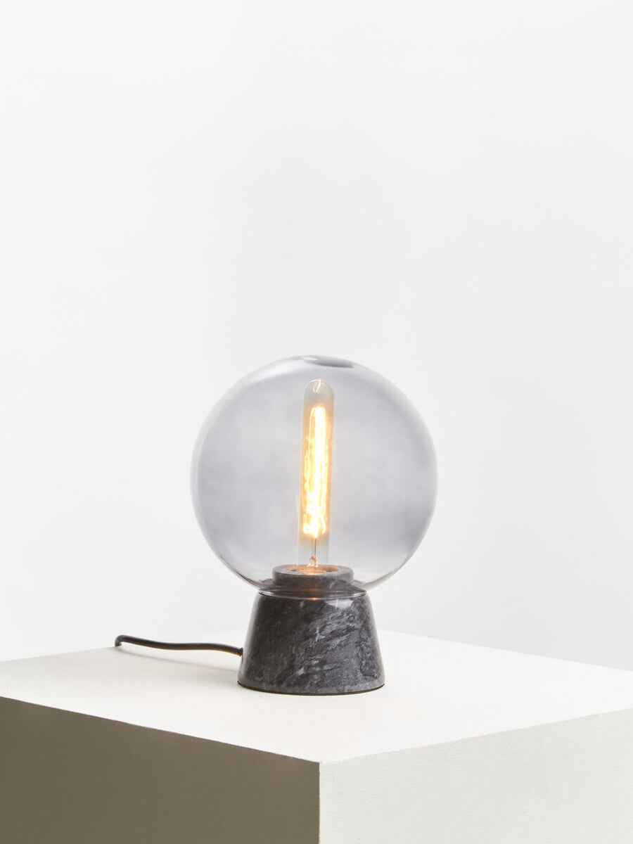 Lamonte Globe Lamp with Black Marble Base
