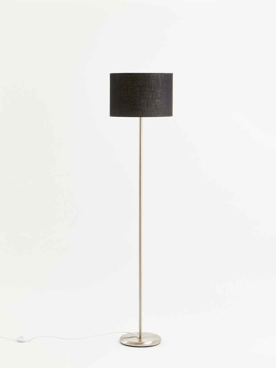 Forma Black Waffle Effect Shade Floor Lamp