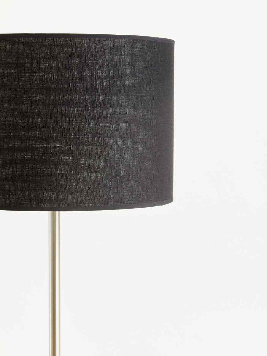 Forma Black Waffle Effect Shade Floor Lamp