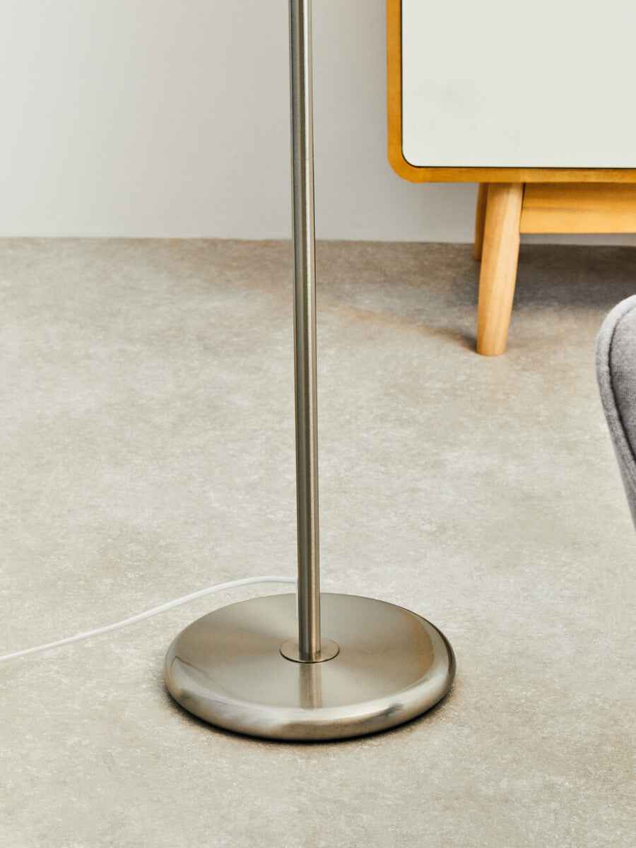 Forma Black Waffle Effect Shade Floor Lamp