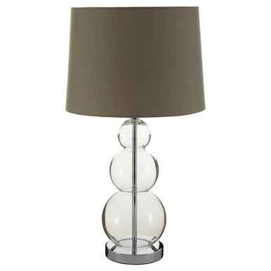 Luke Grey Fabric Shade Table Lamp