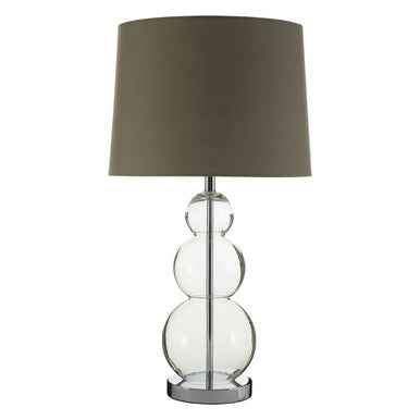 Luke Grey Fabric Shade Table Lamp