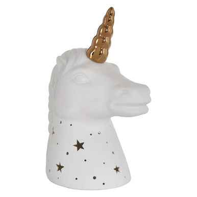 Ola Kids Unicorn with Gold Horn Ceramic Night Light