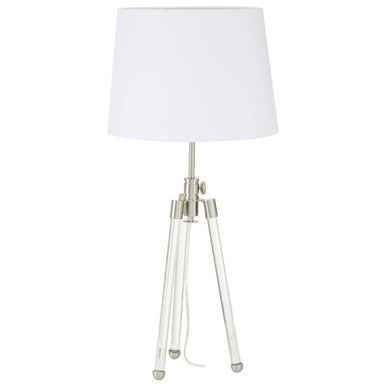 Halia Nickel Finish Table Lamp