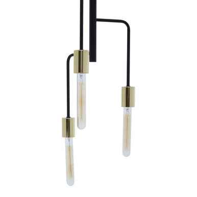 Lagona 3 Bulb Gold And Black Pendant Light