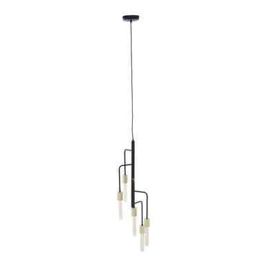 Lagona 5 Bulb Gold And Black Pendant Light