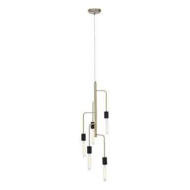 Lagona 5 Bulb Antique Brass Pendant Light