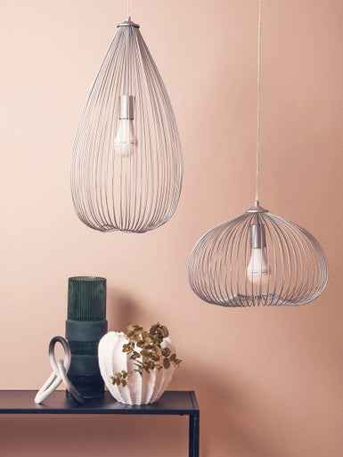 Lavis 1 Bulb Silver Finish Pendant Light