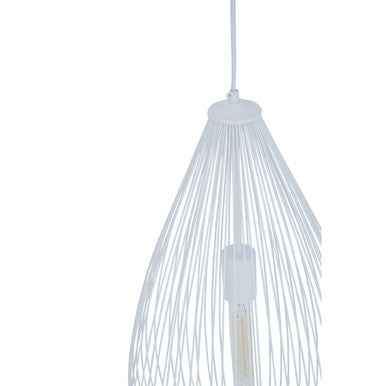 Lavis Teardrop White Pendant Light