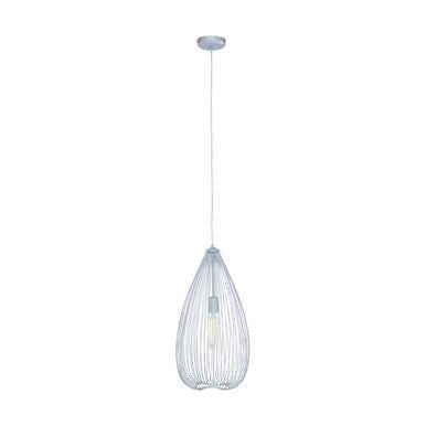 Lavis Teardrop Silver Pendant Light