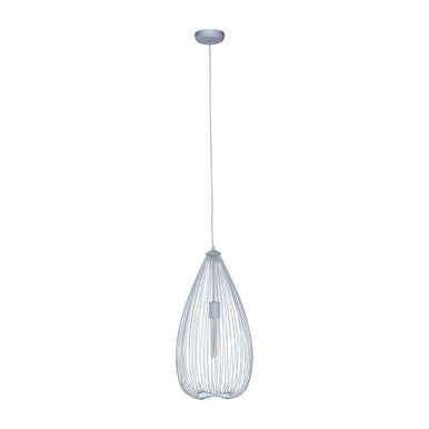 Lavis Teardrop Silver Pendant Light