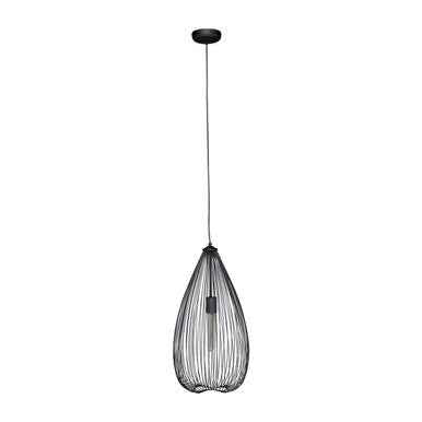 Lavis Teardrop Black Finish Pendant Light