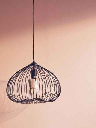 Lavis Black Finish Pendant Light